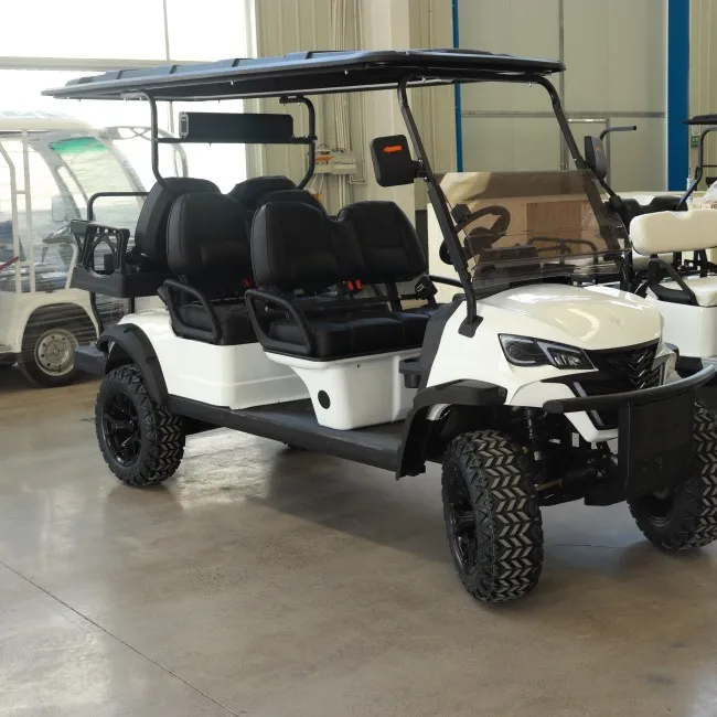 Hot selling 4 Person 72v electric lifted golf cart off road buggy with lithium battery