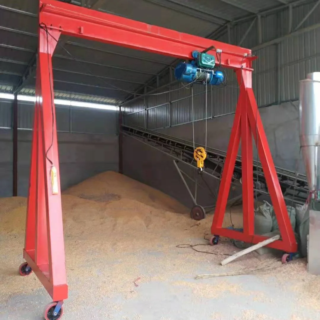 Indoor Outdoor factory price aluminium portable gantry crane 1 ton 3 ton mobile gantry crane