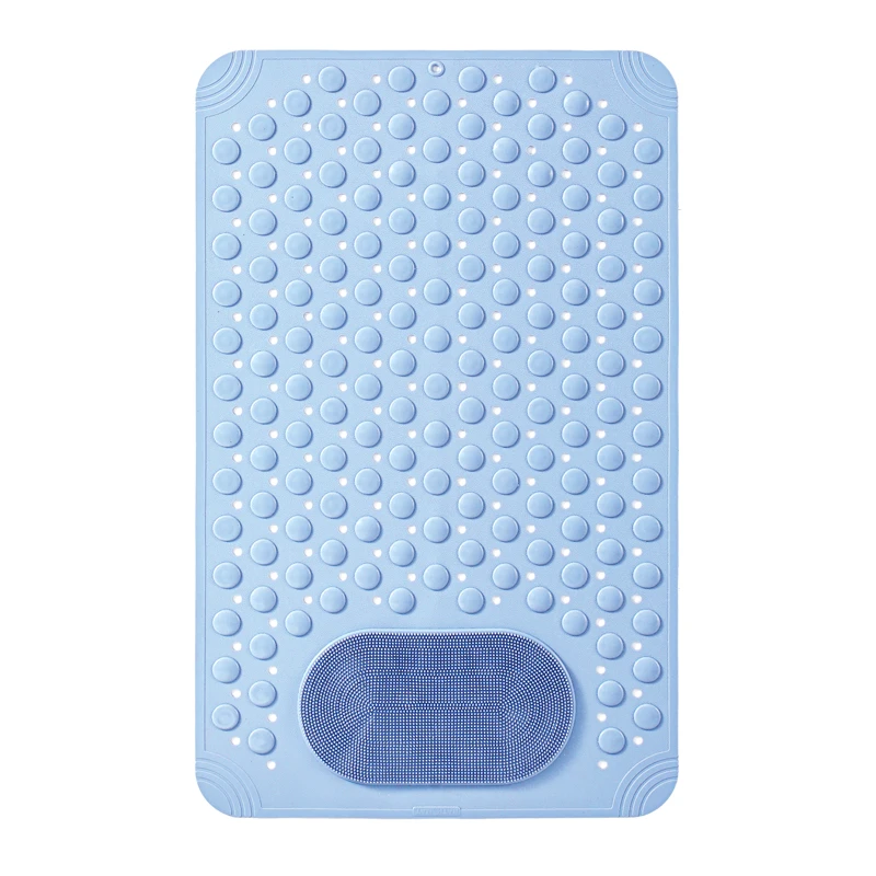 Multifunctional Foot Washing Brush Silicone Bath Foot Mat Shower Rubbing Feet Foot Massage Brush Bathroom Non-slip Pad