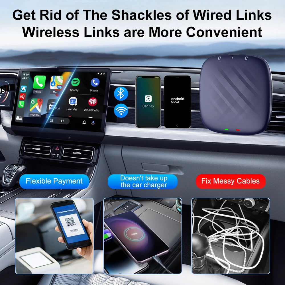 Custom Free 10G Cloud Cpc200 Tbox Plus 128G Carlinkit Smart Youtub Ai Box Dongle Wireless Carplay Adapter Android Auto Car Play