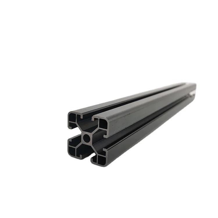 black anodize T slot 2020 3030 4040 5050 8080 extruded aluminum alloy frame profile aluminum extrusion industrial alu profile