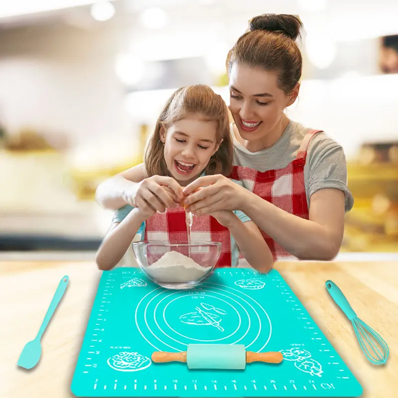 4 PCS Set Children Kids Baking Tools Kits Set Baking kits Baking Kitchen Set Kit for kids