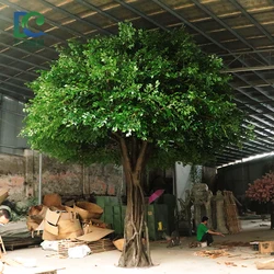 Factory custom indoor outdoor decorative ficus artificial tree  fiberglass trunk artificial banyan big tree