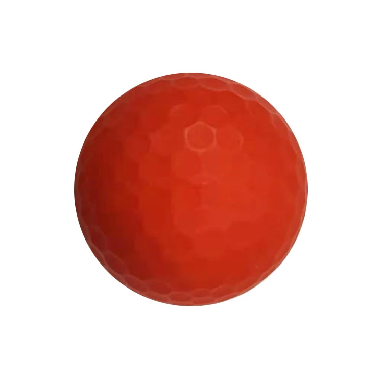 Match ball double matt ball can be printed with custom LOGO golf color matte