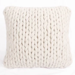 Living Room Custom Cable Jumbo Knitted Cushion Throw Pillow Cover for Living Room Decorative