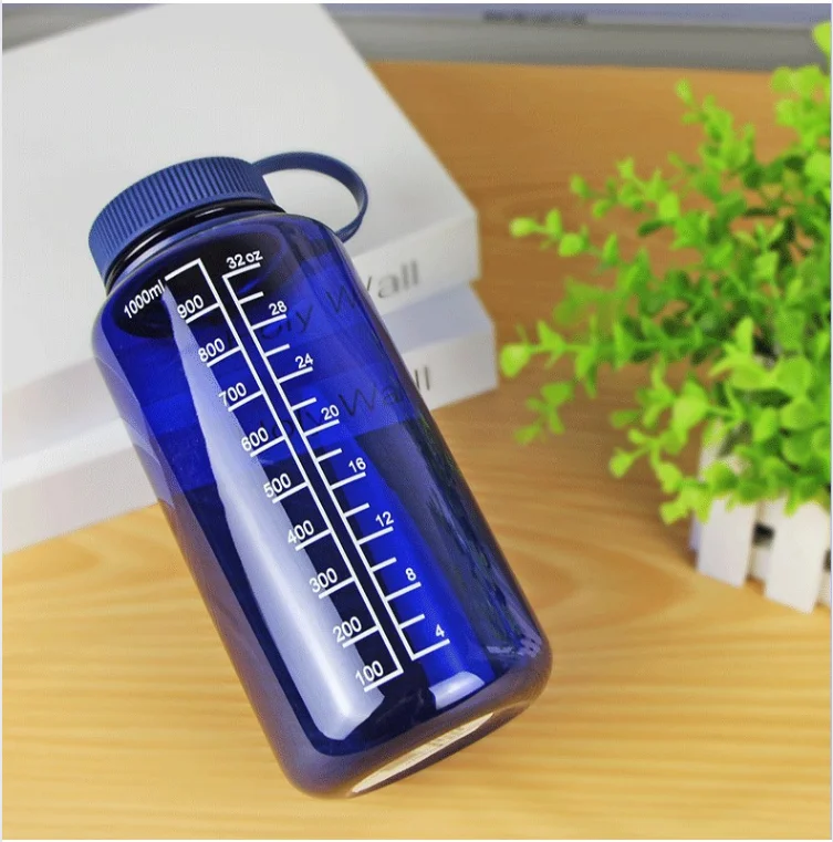 Eco Friendly Tritan Plastic Water Bottle 1000ml BPA Free Sports Water Bottle Wide Mouth Tritan Water Bottle 32oz