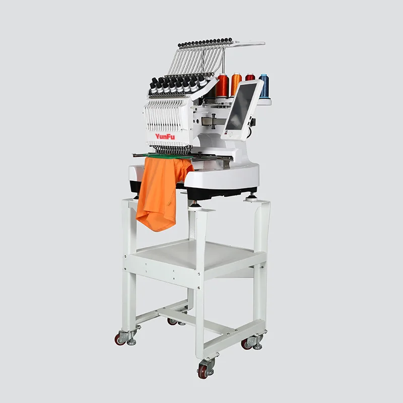 Free accessories single Head 9/12/15 needles embroidery machine computerized home use embroidery machine