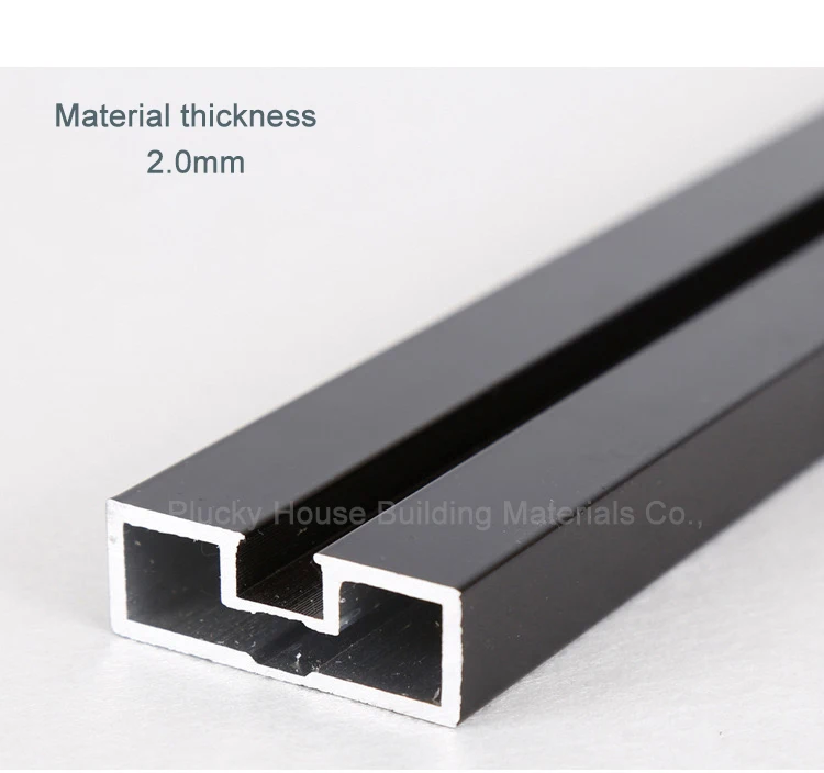 Modern Black Narrow Aluminium Frame Toilet Glass Swing Door Slim Frame Bathroom Door 