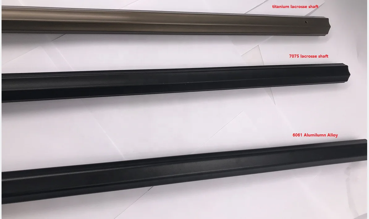 Hard lightweight TI SI hollow customized logo Carbon Fiber Titanium Alloy lacrosse shaft stick