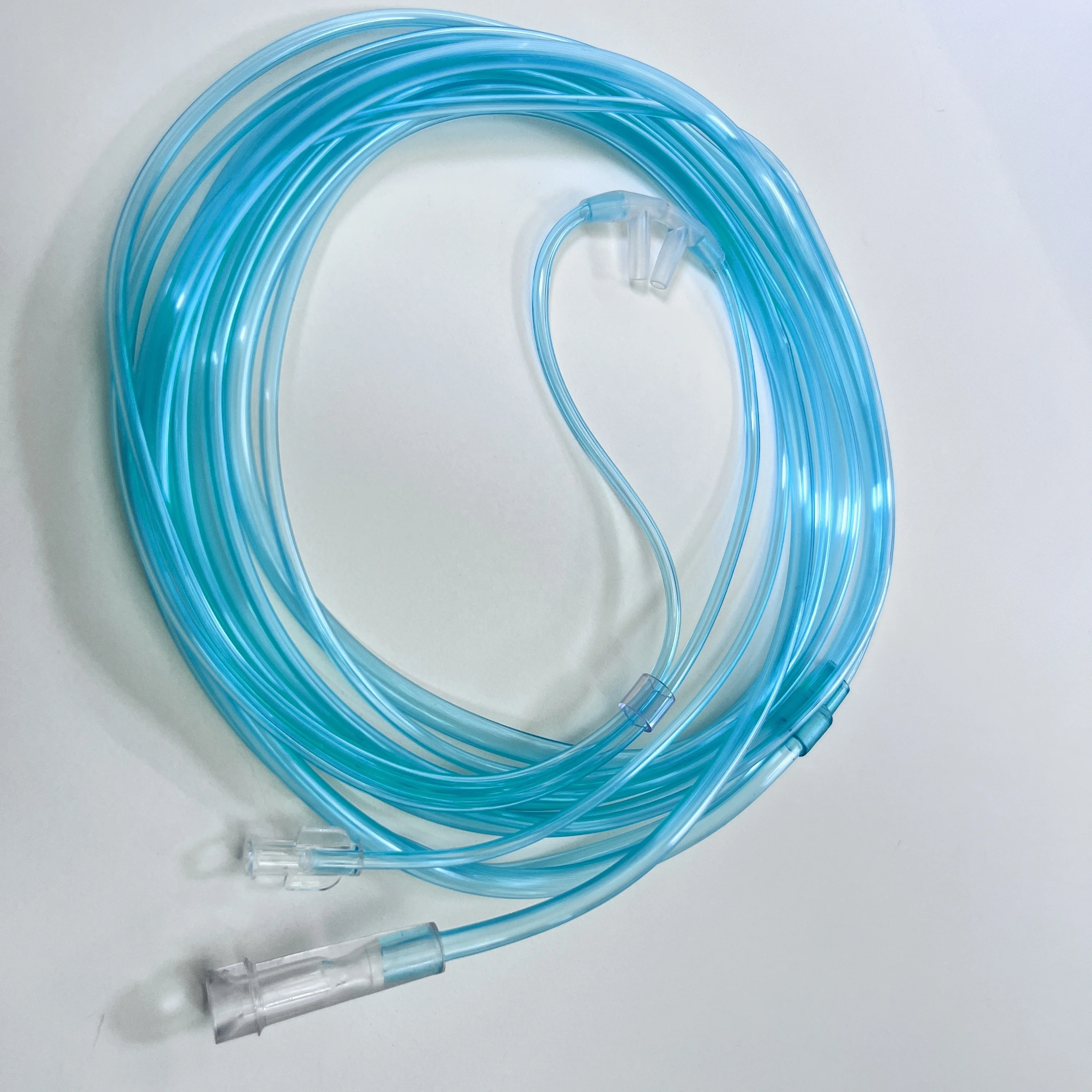 Medical PVC O2 and CO2 Sampling Nasal Cannula with Luer Lock Nasal Cannula