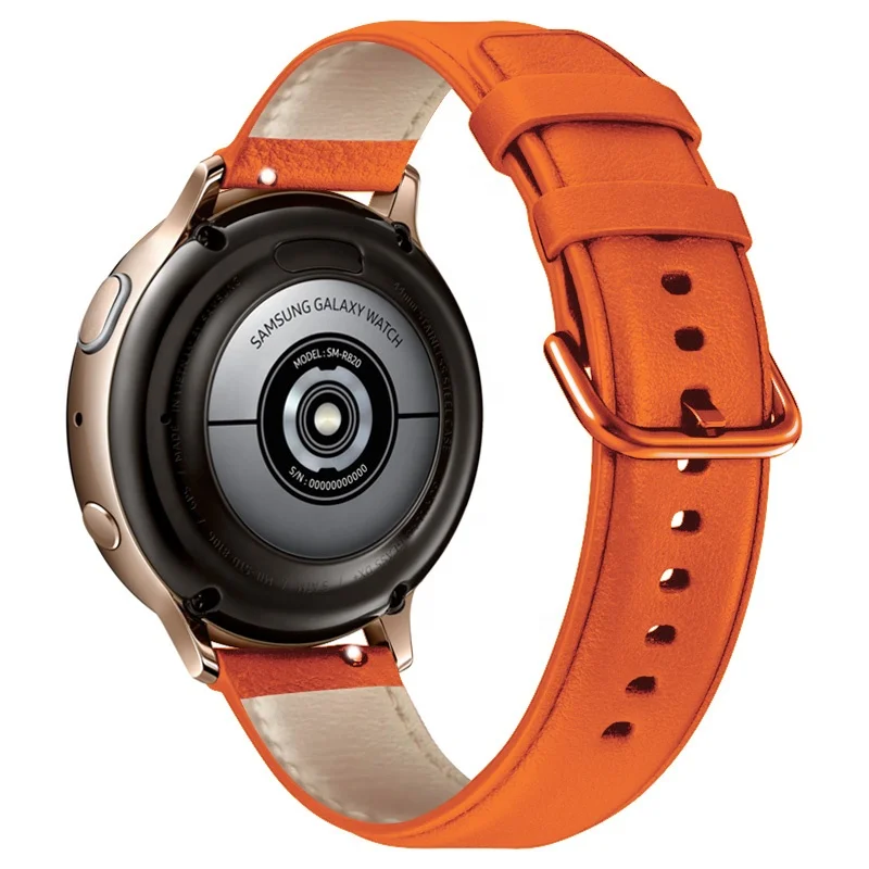 Fitness leather watch straps  for Garmin 245 Honor Magic Watch 2 42mm Genuine Leather smart watch strap