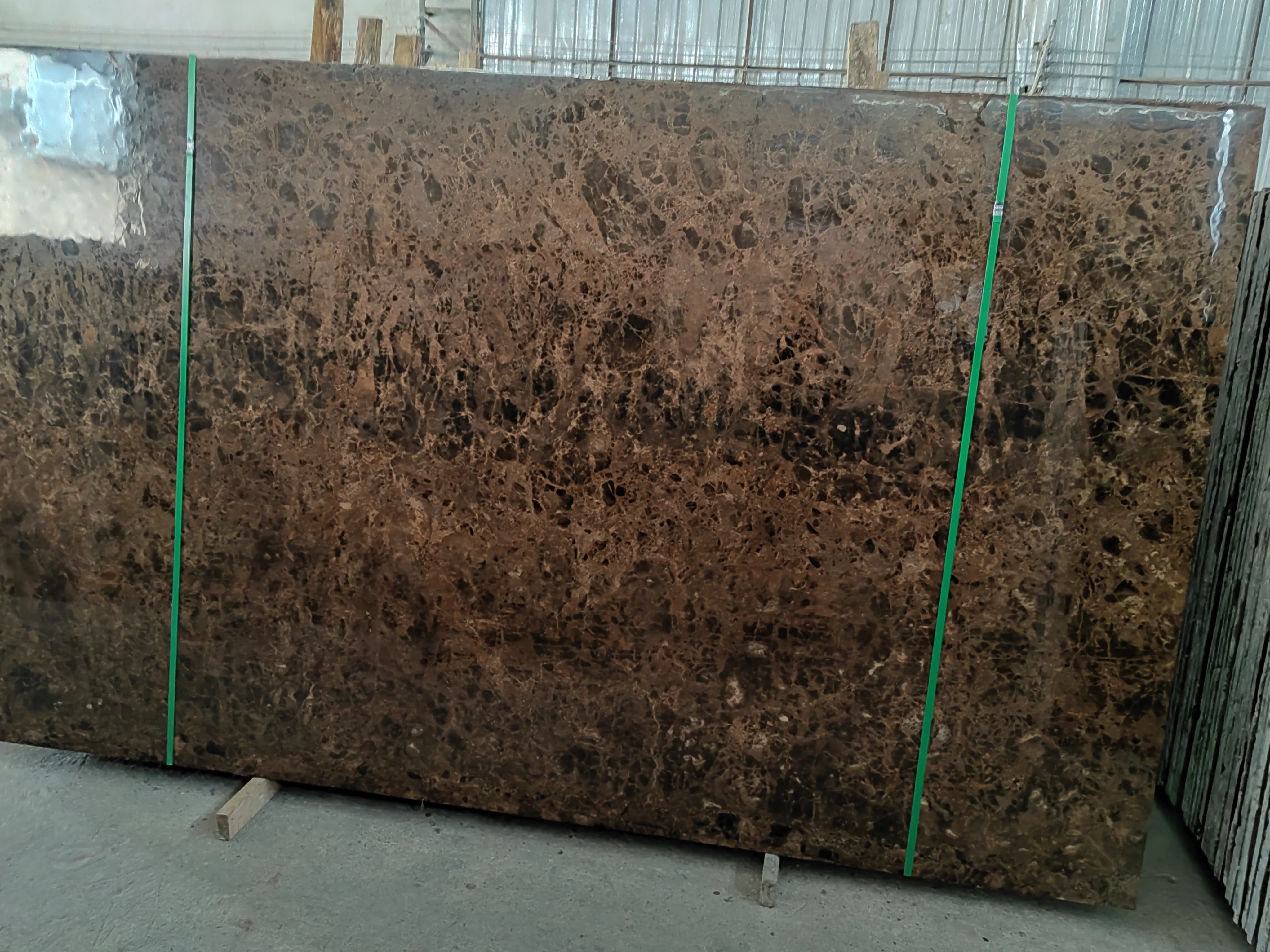 Nature Stone Brown Dark Brown Marble Tiles Natural Marble Veneer Floor Slab