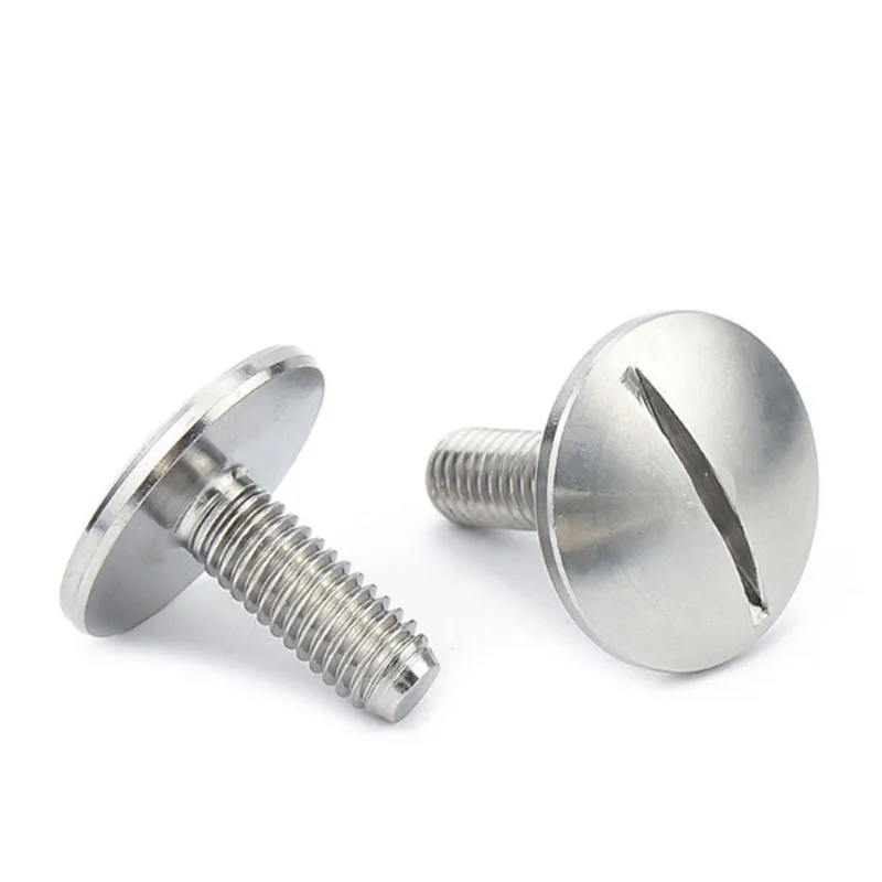 GB947 M2 M3 M4 M5 M6 Stainless Zinc Steel Large Raised Head Screw 8-32 1/4-20 Slot Big Pan Head Screw Round Head Bolt Screw