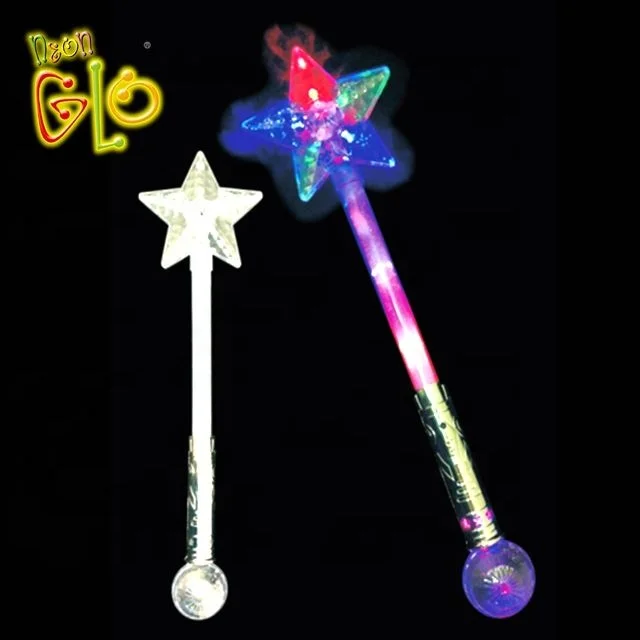 Hot Sales Light Up Wand With Star Shape  Beauty Disco Ball LED Stick Fashion In Party