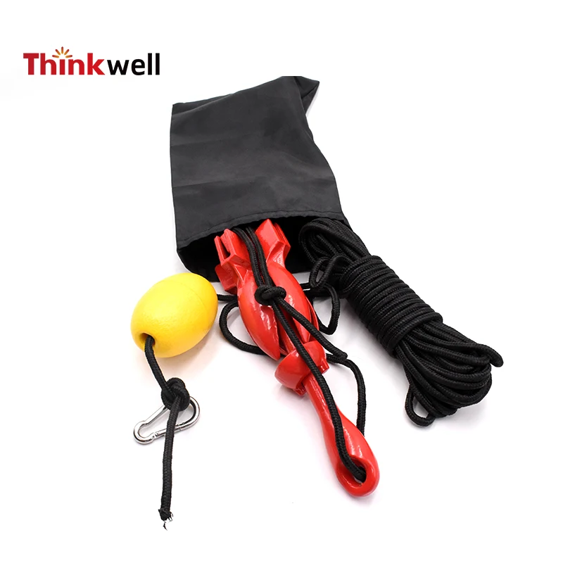 Marine Hardware 5.5lbs Kayak Anchor Kits Portable Folding Anchor with Buoy Kit