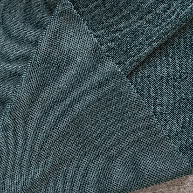 43%Cotton 34%Polyester 23%Merino wool fabric High quality Warm Soft wool  Knit cotton polyester merino wool French Terry Fabric