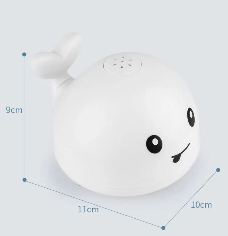 Для детей с года до трех лет Kawaii покроя с подсветкой со светодиодной подсветкой КИТ брызг воды секс Ванна, игрушка для детей, бассейн игрушки для ванной