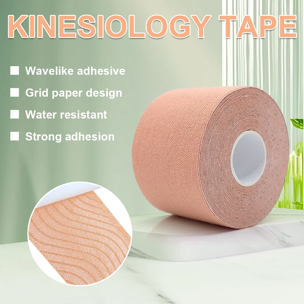 Athletic muscle sports protection kinesiology therapeutic KT tape for skin
