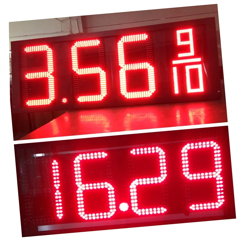 8-Inch Outdoor LED Digital Poster Stretch Bar Compatible Gas Station Price Boards for Indoor and Outdoor Use