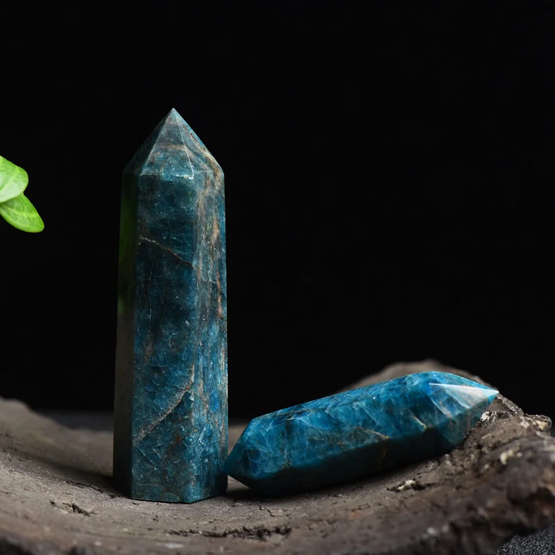 Wholesale and direct selling natural crystal blue apatite crystal tower crystal wand