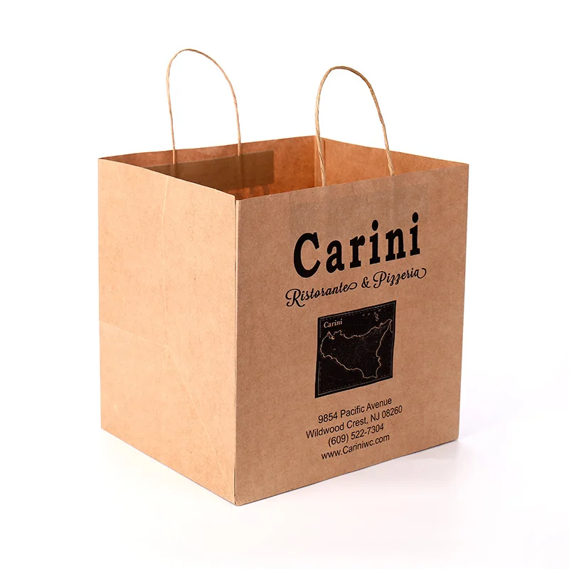 Custom Printing Shopping Big Kraft Paper Bag Customized Shoes & Clothing Hand Length Handle Wholesale Custom Paper Bags