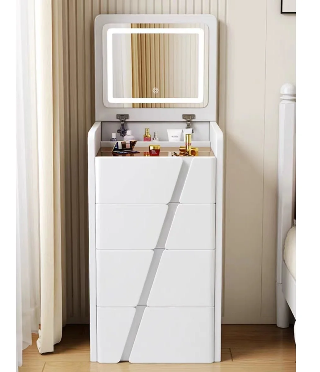 New design make up Vanity Dresser LED Mirror Storage bedside Dressing Table With Drawer bedroom furniture
