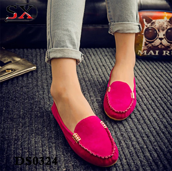 Hot Selling Casual Flat Women Shoes China Factory High Quality Ladies Flat Shoes