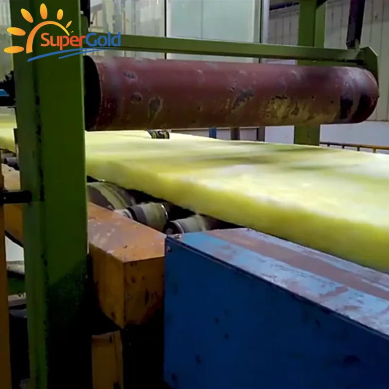 SuperGold Thermal Insulation Materials Glass Wool Felt 100mm Thick Glasswool For Greenhouse
