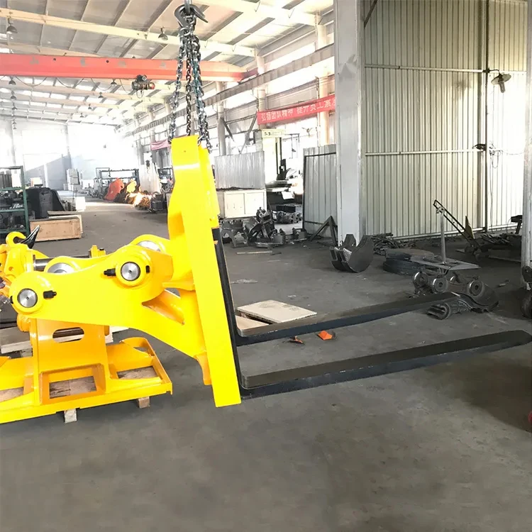 Donghong Skid Steer Pallet Forks Attachment Excavator Pallet Forks For Excavator