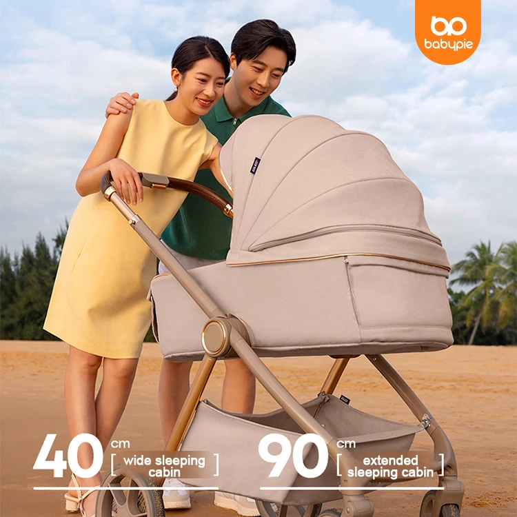 Factory Direct Aluminum Baby Stroller Trio Passeggino Push Chair