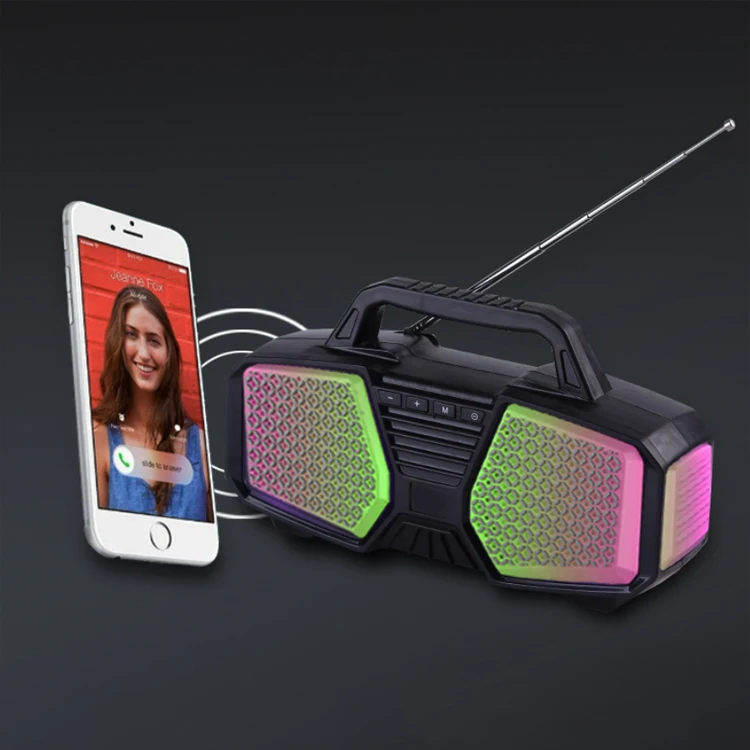 Factory Price Smart Wireless Speaker  Am Fm Dab Radio Noaa With Light Hi End Out Door Custom Logo Loud Bass Speaker