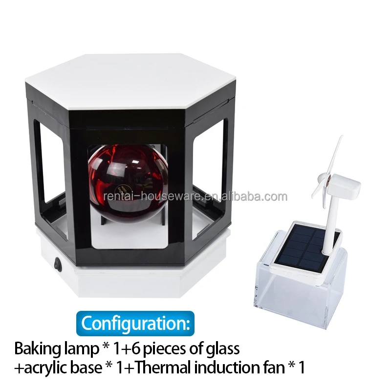 Custom Logo 6 Sides Window Tint Solar Film Testing Heat Rejection Lamp Display Machine