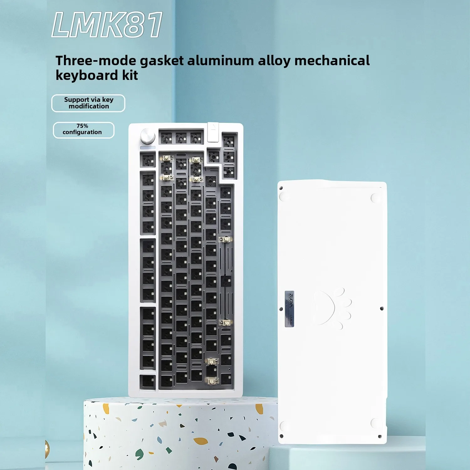 Алюминиевая Механическая игровая клавиатура с ручкой
