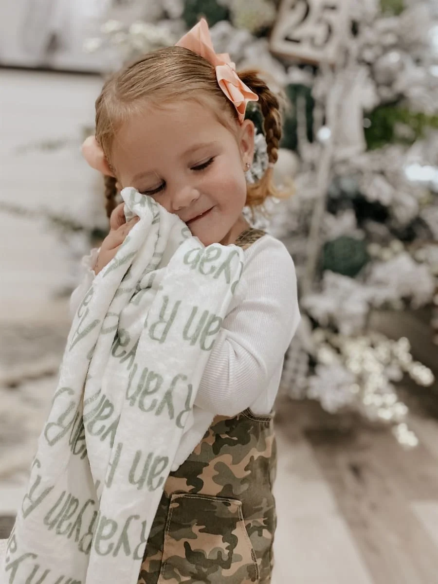 Customized Star Flannel Blanket Personalized Baby Blanket For Boys With Name