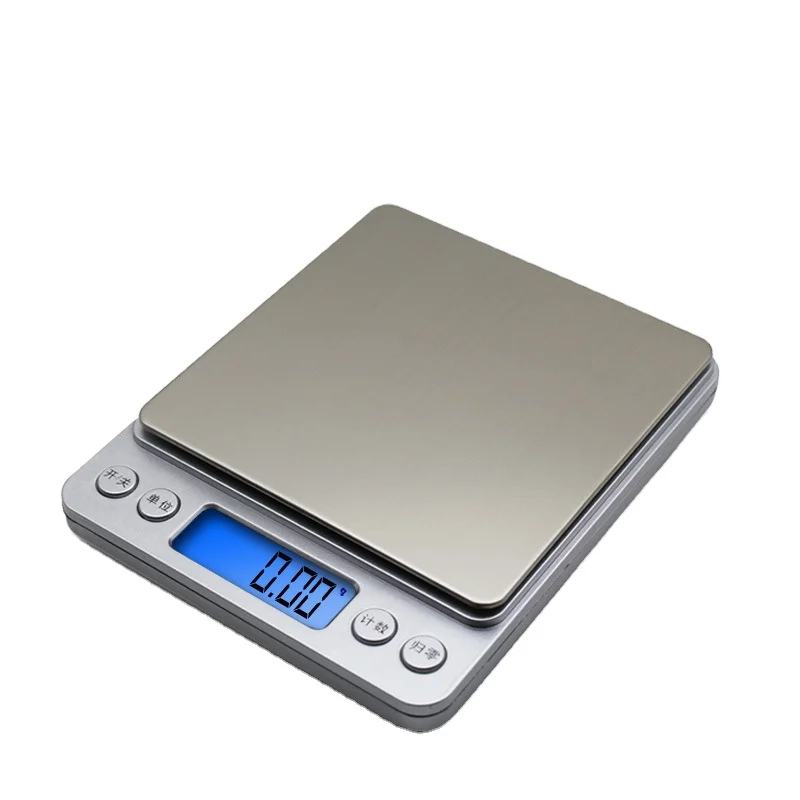 Portable Electronic Jewelry Diamond Scales Digital Pocket Weight 3000g Mini Precision Balance LED Gold Herb Gram Weighing Scale
