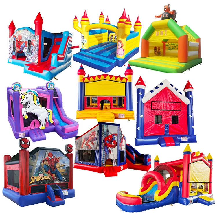 Commercial Air Jumping Jumper Party Inflatable Water Slide Combo Adult Grade Bouncer Bouncy Castle Bounce House Jump With Blower