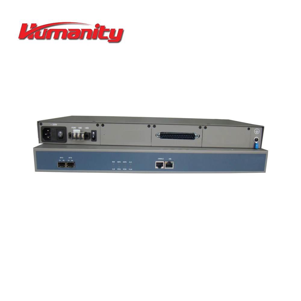 
Humanity HM-RS1030N 4E1+4Ethernet PDH fiber optical multiplexer FOM with SFP optical redundancy option 