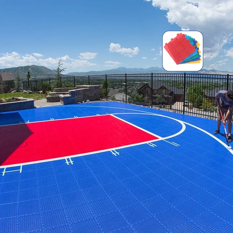 Синтетический настил для баскетбольной площадки домашний пиклбольный корт muga pp взаимосвязанный уличный hi-q продукты 10 лет