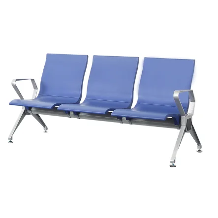 Металлическая сталь, современная мебель, офисное коммерческое кресло для ожидания в аэропорту, длинная скамья