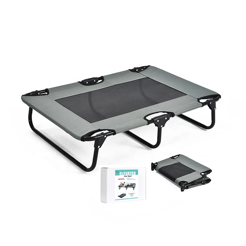 Уличная домашняя дышащая охлаждающая сетчатая железная рама складная переносная подголовная кровать для