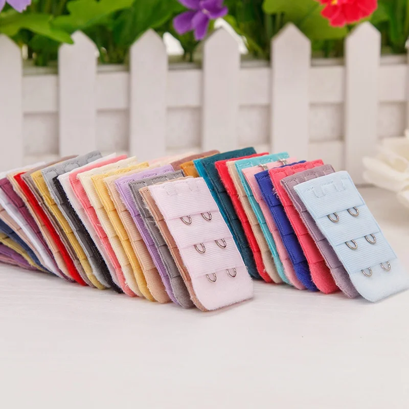 Reusable 3 Lines 2 Hooks Bra Extender Extension Hook And Eye Closure Grey Adjustable Underwear Accessories