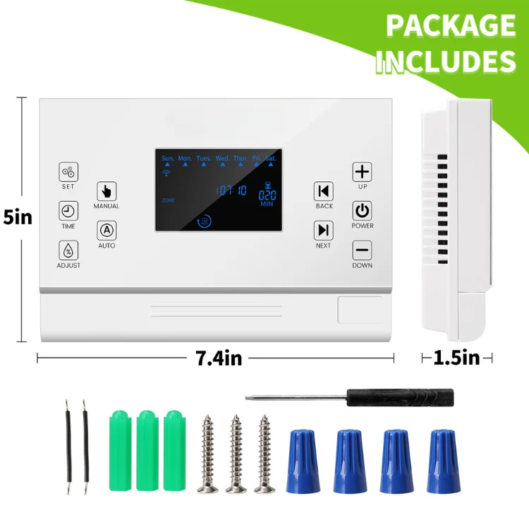 Smart Home Appliance 8 Zones WiFi Hose Timer Automatic Irrigation Water Sprinkler Controller