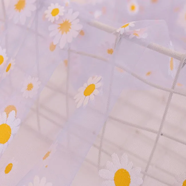 custom print soft cotton nylon stretch polyester 3d mesh fabric