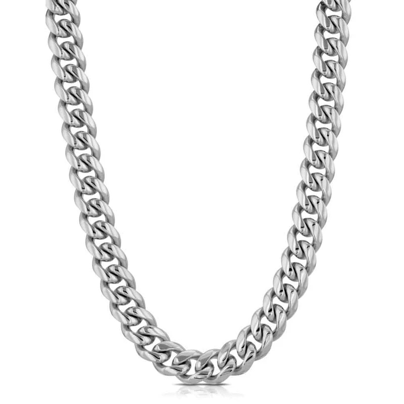 Custom Luxury Men and Women Hip Hop Real S925 Silver 9k 10k 14k 18k Gold Yellow White Miami Cuban Link Chain