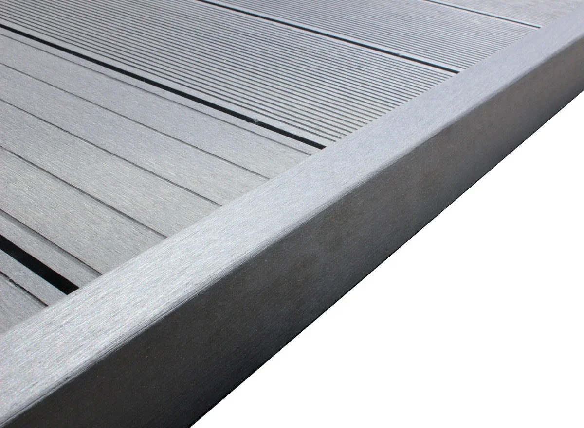 Wood Plastic Composite Decking TPE Co-Extrusion Edging WPC Floor Corner Wrap 150*12mm XFQ035