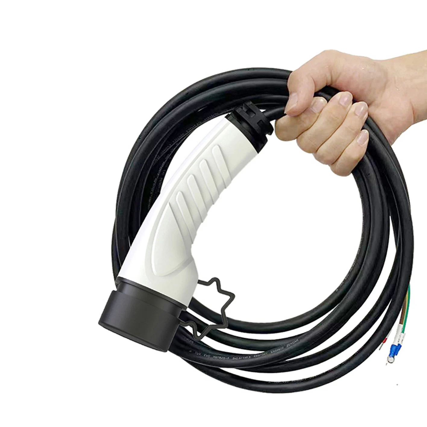 Electric Vehicle Ev Charging Cable Single Phase 16A Type 2 Chargers Connector Gun