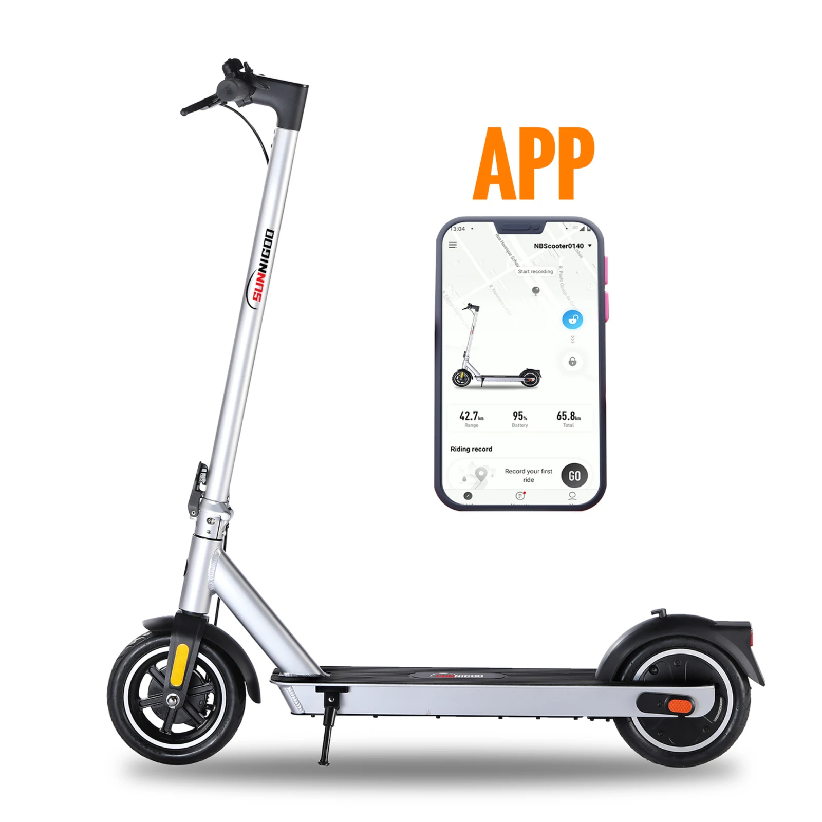 App Control 250-350W E-scooter With Turn Signal Light And License Plate European Standard E Scooter For Urban Mobility Travel