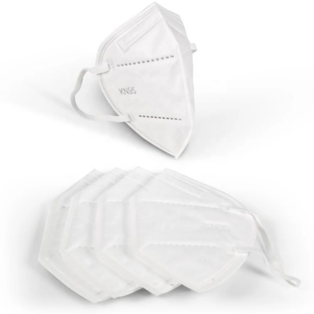 5-Ply White Non-Woven Fabric Face Mask with Earloop Soft Facemask for Dust Protection Respirator & Mask