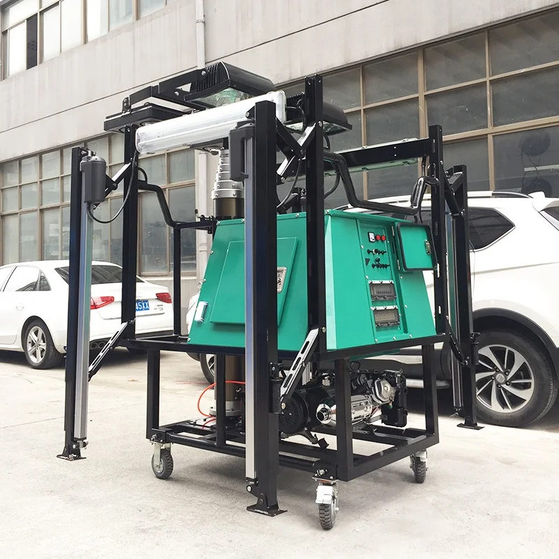 4.6m 2*1000W LED Construction Mobile High Mast Antenna Telescopic Mast for Lighting Tower with Generator