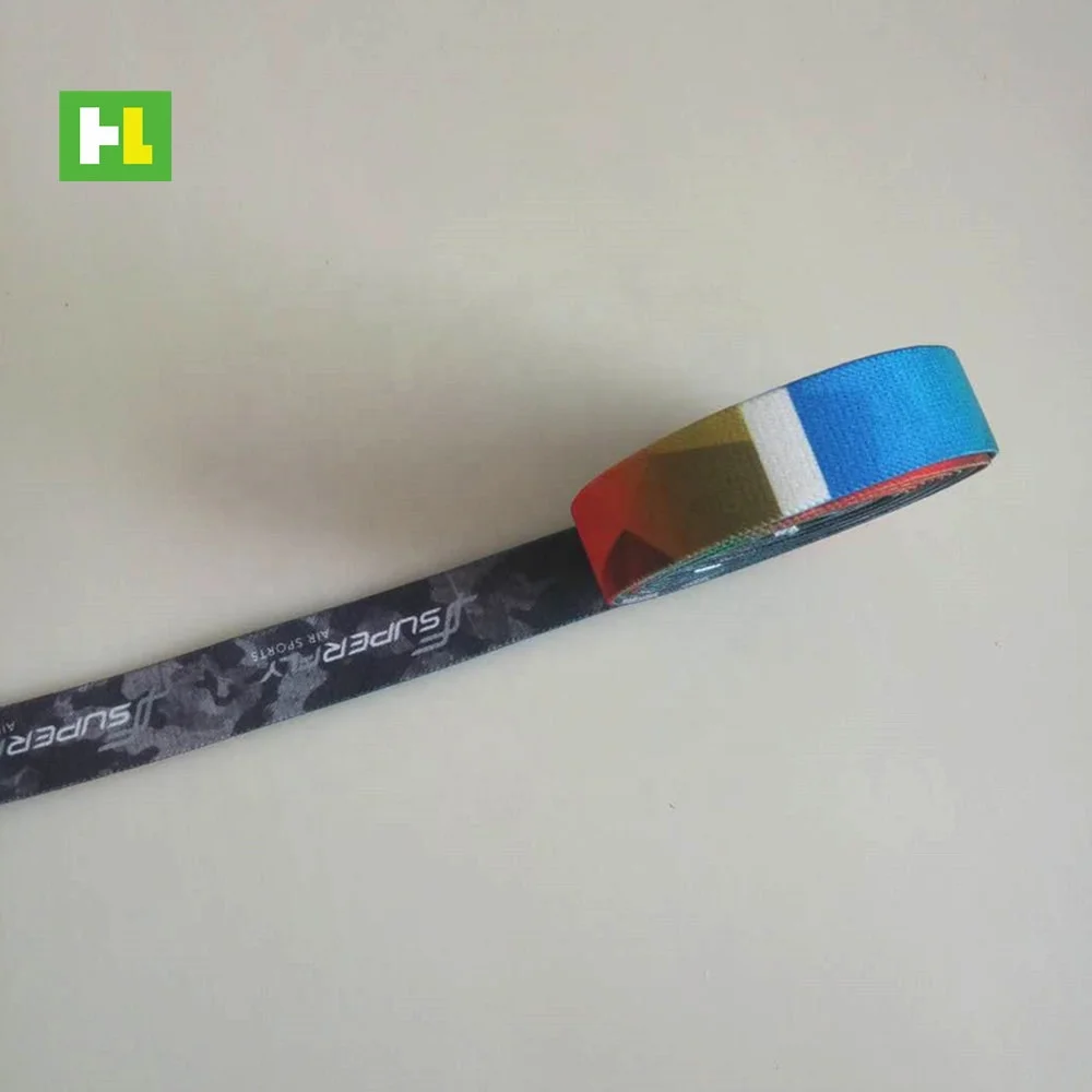 Customized sublimation printed web band elastic webbing belt 25 mm wide for running race/sport accessory